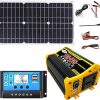 4000W Off-Grid Solar Panel Kit with 100W Foldable Panel for Camping 4