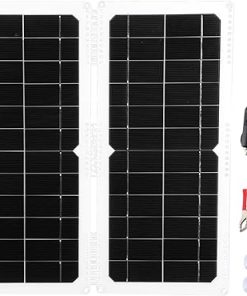 Portable 20W 12V Folding Solar Panel Kit for Outdoor Camping