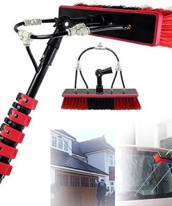Water Fed Pole Kit for Window and Solar Cleaning 30FT Telescopic Brush