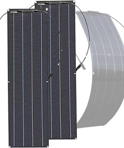 200W Solar Panel Bundle Flexible RV Generator Off-Grid 6-Hole Mount