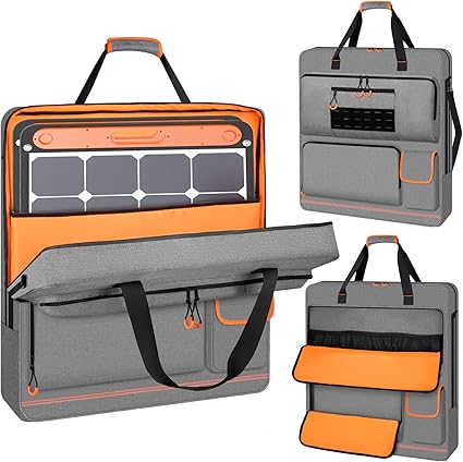 Solar Panel Carrying Case for Jackery SolarSaga 100W 200W Gray Solar Panel Carrying Case for Jackery SolarSaga 100W 200W Gray