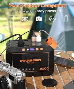 Marbero 111Wh Solar Generator 120W Power Station with 30W Solar Panel 2