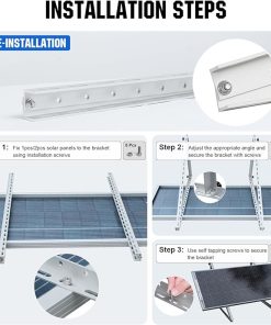ECO-WORTHY Solar Panel Tilt Mount Brackets with Extension Cable 2