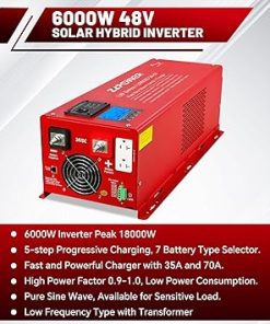 ZLPOWER 6000W 48V Pure Sine Wave Inverter for Home and RV Use 2