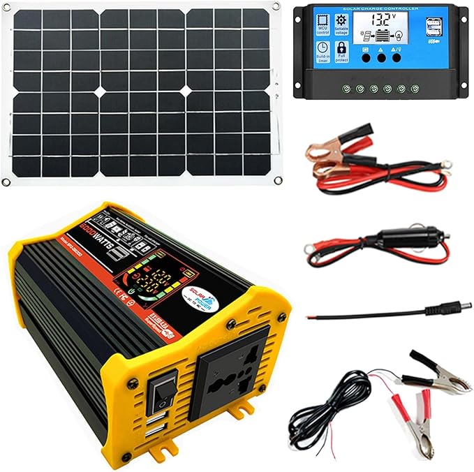 Solar Panel Kit 6000W Inverter High Efficiency for Home and RV Solar Panel Kit 6000W Inverter High Efficiency for Home and RV