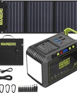 Marbero M82 Solar Generator with 60W Foldable Panel for Home Use