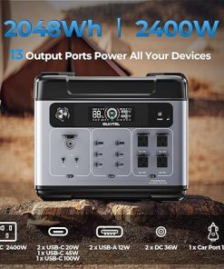 OUKITEL P2001 Plus 2400W Solar Generator 2048Wh for Home RV Camping 2