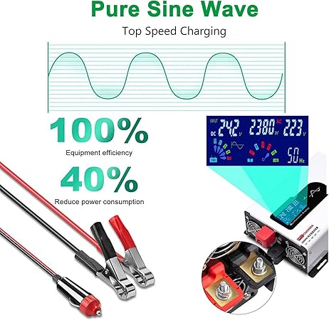 10000W Peak Power Inverter Solar Panel DC to AC Converter 24V 2 10000W Peak Power Inverter Solar Panel DC to AC Converter 24V - Image 2