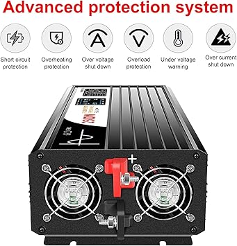 2500W Pure Sine Wave Solar Power Inverter DC 12V 24V 48V to AC 2 2500W Pure Sine Wave Solar Power Inverter DC 12V 24V 48V to AC - Image 2