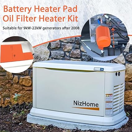 Battery Heater Pad and Oil Filter Heater Kit for Generac Generators 2 Battery Heater Pad and Oil Filter Heater Kit for Generac Generators - Image 2
