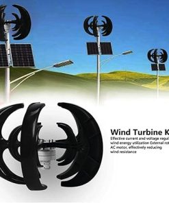 12000W 3 Phase Vertical Axis Wind Turbine Kit for Boats and Patios 2