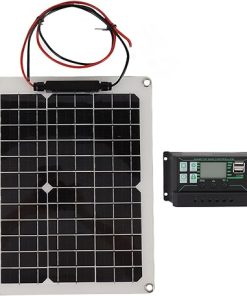 300W Solar Panel Kit with Charge Controller and 2 USB Ports for Camping