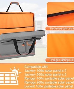 Solar Panel Carrying Case for Jackery SolarSaga 100W 200W Gray 2