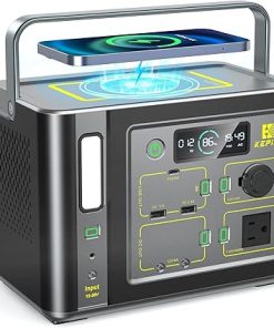 Portable Power Station Outdoor Solar Generator Battery Pack 600W AC Supply