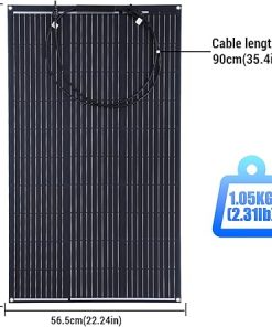 100W Flexible Solar Panel High Conversion Lightweight IP67 Waterproof 2