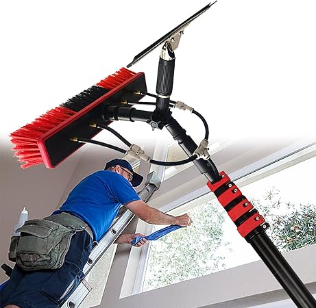 Solar Panel Cleaning Brush and Water Fed Rod Kit 9m 30ft Tool Solar Panel Cleaning Brush and Water Fed Rod Kit 9m 30ft Tool
