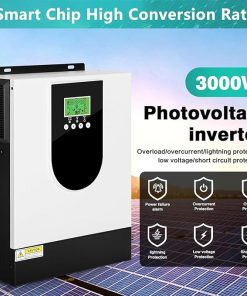 3000W Pure Sine Wave Inverter with 80A MPPT for Lithium Battery 2