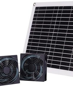 Fenteer Solar Exhaust Fan Kit Easy Install Ventilation Chicken Coop 2