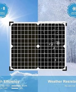 80W 20V Semi-Flexible Solar Panel for Yachts Cabins Cars and More 2