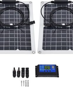 15W Monocrystalline Solar Panel Kit with 50A Controller for Boats