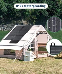 120W Foldable Portable Solar Panel with MC4 Connector for Camping 2