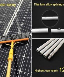 Window Cleaning Brush Equipment for Solar Panels and Homes  
Window Cleaner Kit for Efficient and Easy Cleaning Solutions  
Water Hose Fed Pole 4.5 to 12 M for Quick Window Cleaning  
Photovoltaic Panel Cleaning Tool for Optimal Performance  
Solar Panel Cleaning Tool 6 M 19.7 Ft for Easy Maintenance 2