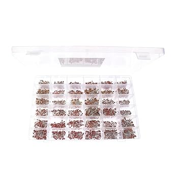 3600PCS Ceramic Capacitor Kit 1PF to 100nF Assorted Values Box 3600PCS Ceramic Capacitor Kit 1PF to 100nF Assorted Values Box