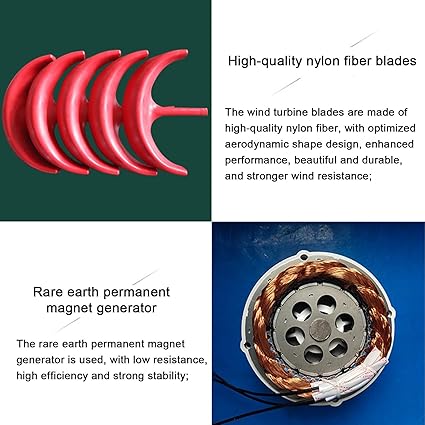 2000W Vertical Axis Wind Turbine Kit for RV Cabin Solar Hybrid 2 2000W Vertical Axis Wind Turbine Kit for RV Cabin Solar Hybrid - Image 2
