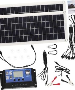 Totority Camping Solar Panel Kit Outdoor Power Supply Easy to Use