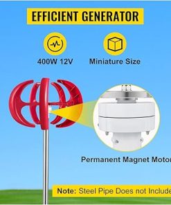 400W 12V Vertical Wind Turbine Generator Kit for Home and RVs 2