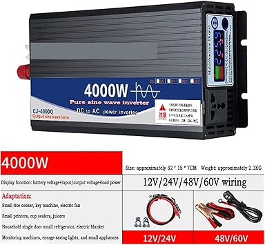 Pure Sine Wave Inverter 3000W 4000W 5000W for Solar Car 220V USB Display 2 Pure Sine Wave Inverter 3000W 4000W 5000W for Solar Car 220V USB Display - Image 2