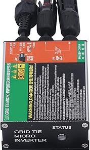 MPPT Solar Grid Tie Inverter Pure Sine Wave Aluminium 180W AC120V