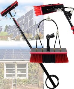 Telescopic Solar Panel Cleaning Brush and Water Fed Pole Kit