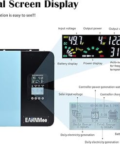 3000W Solar Inverter Charger DC 48V to AC 110V with MPPT Controller 2