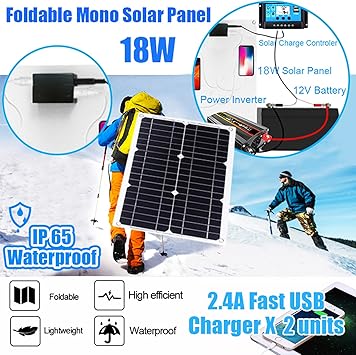 3000W Inverter and 18W Waterproof Panel for Off-Grid Solar Kit 2 3000W Inverter and 18W Waterproof Panel for Off-Grid Solar Kit - Image 2