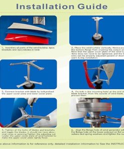 12V 4000W 6000W Silent Vertical Axis Wind Turbine for Home Use 2