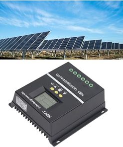 MPPT Solar Charge Controller Dual USB Backlit LCD Display Regulator 2