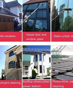 Window Cleaning Brush for Streak-Free Shine  
Complete Window Cleaning Kit for Home and Office  
Water Hose Fed Pole for High Reach Cleaning  
Solar Panel Cleaning Kit with 30cm Water Brush  
30cm Window Cleaning Brush for Streak-Free Results  
Adjustable 50cm Water Brush with 7M Hose for Windows 2