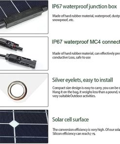 100 Watt Solar Panel Kit – 2 Flexible Monocrystalline Panels 2