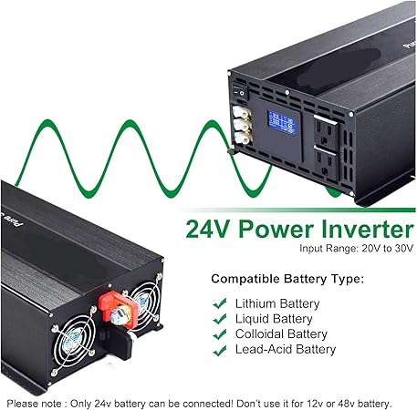 2500W Pure Sine Wave Solar Inverter 12V to 230V AC Generator 2 2500W Pure Sine Wave Solar Inverter 12V to 230V AC Generator - Image 2