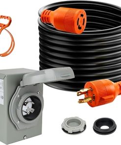 30 Feet 30 Amp Power Cord and Inlet Box Generator Hookup Kit 30 Feet 30 Amp Power Cord and Inlet Box Generator Hookup Kit