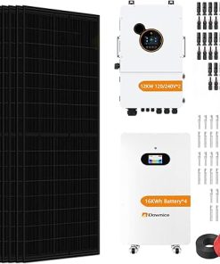 17KW Hybrid Solar Power System Kit with 30 Bifacial Panels and Batteries