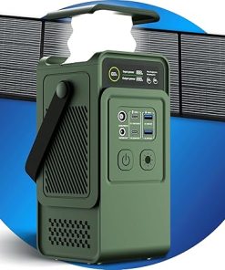 CTOLITY 200W Portable Power Station with 100W Solar Charging Kit