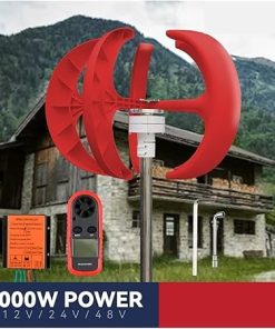 Vertical Wind Turbine 1000W Low Noise for Home Farm RVs Boats 2