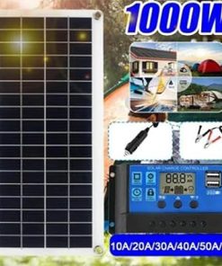1000W Solar Panel Controller for 12V 24V RV Car Phone Charger 2