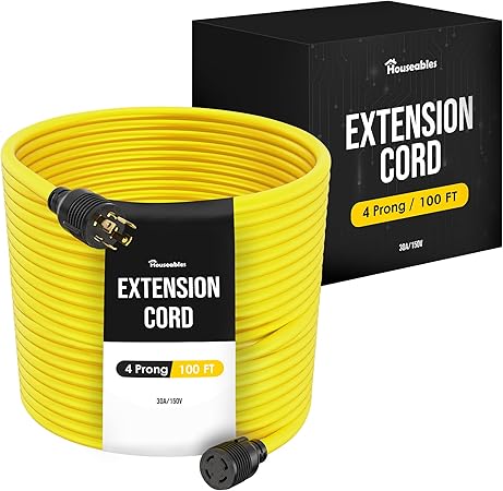 30 Amp Generator Cord 100FT NEMA L14-30P to L14-30R Heavy Duty 30 Amp Generator Cord 100FT NEMA L14-30P to L14-30R Heavy Duty