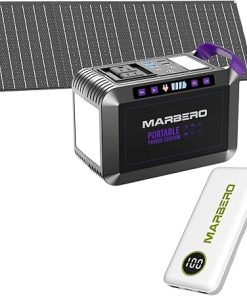 Marbero 200W Solar Generator 148Wh with 40W Solar Panel Portable Charger