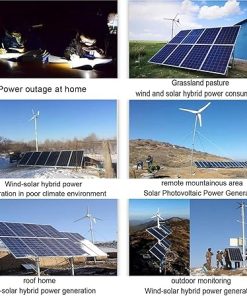 12000W Vertical Axis Wind Turbine Generator with MPPT Charge Controller 2