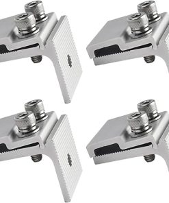 Solar Panel Bracket Seam Clamp Aluminum Alloy Mounting 4 Pcs Set 2