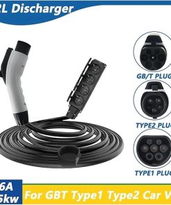 16A 3.5kW EV Type2 Portable Discharger with 5M Cable for Outdoors 2